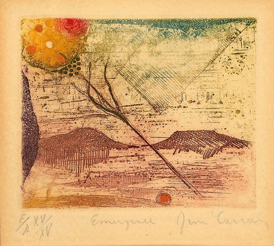 Jean Caniaux (o.ä.), Künstler des 20.Jh., zwei Radierungen, Ed. 38/50 bzw. E.A., je signiert u. betitelt, unter PP u. Glas gerahmt, je 37x30 cm
