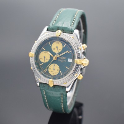 BREITLING Chronomat Herrenarmbanduhr mit Chronograph, Schweiz verk. lt. beil. Garantie 04/1994, Automatik, Ref. B13050, verschr. Edelstahlgeh. teils ...