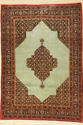 Ghom Seide, Persien, um 1960, reine Naturseide, ca. 155 x 110 cm, EHZ: 3