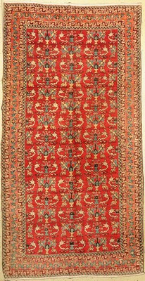 Meschgin alt, Persien, um 1940, Wolle auf Baumwolle, ca. 306 x 162 cm, EHZ: 2-3