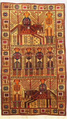 Zakini, Afghanistan, ca. 50 Jahre, Wolle auf Wolle, ca. 191 x 112 cm, EHZ: 2