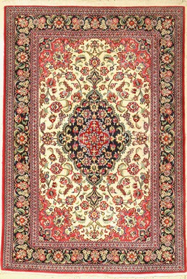 Ghom Kork, Persien, ca. 50 Jahre, Korkwolle, ca. 209 x 145 cm, EHZ: 2