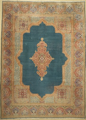 Kerman sign., Persien, ca. 60 Jahre, Wolle auf Baumwolle, ca. 383 x 277 cm, EHZ: 5