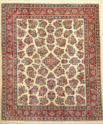 Sarogh fein, Persien, ca. 50 Jahre, Korkwolle, ca. 250 x 210 cm, EHZ: 2