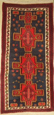 Westpersischer Dorfkelim, Persien, um 1930,Wolle auf Baumwolle, ca. 330 x 167 cm, EHZ: 2
