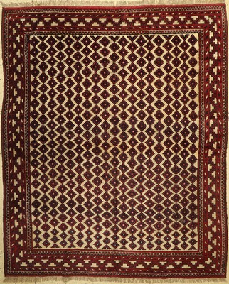 Scheberghan, Afghanistan, um 1940, Wolle auf Wolle, ca. 236 x 200 cm, EHZ: 4-5