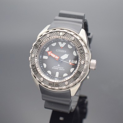 CITIZEN Diver`s 200m Promaster Herrenarmbanduhr in Titan Ref. 9051-S122961, Japan, verk. lt. beil. orig. Pap. 06/2022, Automatik, massives verschr. ...