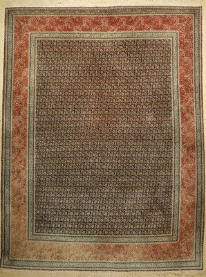 Täbriz fein(50 Raj), Persien, um 1950, Korkwolle, ca. 390 x 295 cm, ca. 500.000 Kn/qm, EHZ: 2