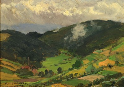 Hans Richard von Volkmann, 1860-1927 Halle, Studium an der Akademie Düsseldorf und an der Akademie Karlsruhe als Meisterschüler Gustav ...