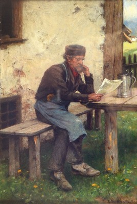 Carl Breitbach, 1833 Berlin-1904 Kassel, Studium in Paris bei Thomas Couture und in Berlin bei Ludwig Knaus, Mitglied der Künstlerkolonie ...
