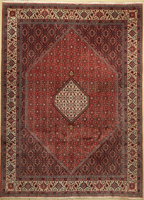 Bidjar Kork fein, Persien, ca. 50 Jahre, Korkwolle, ca. 340 x 245 cm, EHZ: 2