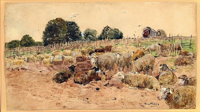 Hugo Mühlig, 1854 Dresden-1929 Düsseldorf, Schüler seines Vaters und der Akademie Düsseldorf, später in der Willingshäuser Künstlerkolonie ...