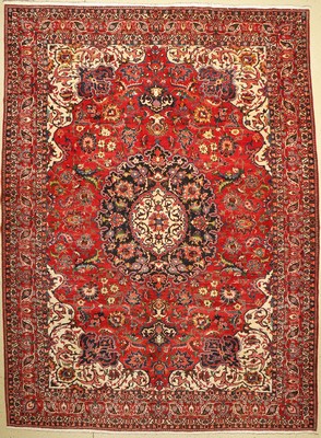 Bachtiar Saman alt fein, Persien, um 1930, Wolle auf Baumwolle, ca. 430 x 300 cm, (Sehr guter Zustand)
