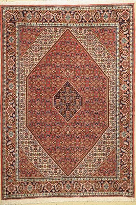 Bidjar, Persien, ca. 50 Jahre, Wolle auf Baumwolle, ca. 248 x 174 cm, EHZ: 2(Sehr guterZustand)