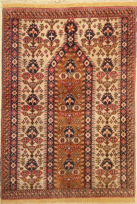 Seiden Zakini, Afghanistan, um 1960, Seide auf Baumwolle, ca. 175 x 120 cm, EHZ: 2
