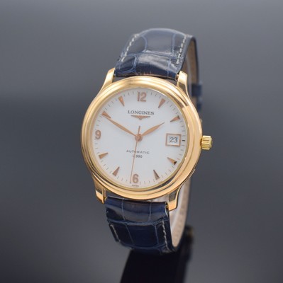 LONGINES seltene, auf weltweit 300 Stück limitierte Herrenarmbanduhr in RG 750/000 Referenz L2.630.8.26.2, Automatik, herausgegeben 2001 anl. der 30 ...