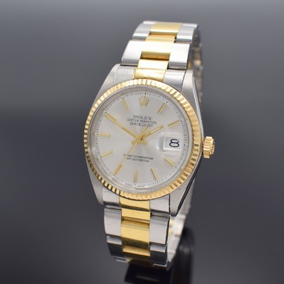 ROLEX Herrenarmbanduhr Oyster Perpetual Datejust Referenz 1601, Automatik, Schweiz um 1967, Chronometer der Superlative in Edelstahl/Gold kombiniert ...