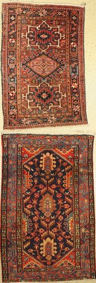 2 Lots Persische Teppiche, Garadjeh, um 1940, Wolle auf Baumwolle, ca. 140 x 93 cm, EHZ: 3, Hamadan, um 1950, Wolle auf Baumwolle, ca. 160 x 102 cm, ...