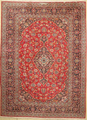 Keschan signiert, Persien, ca. 50 Jahre, Wolle auf Baumwolle, ca. 310 x 230 cm, EHZ: 2
