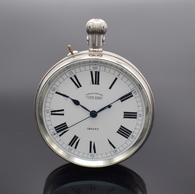 ULYSSE NARDIN H.S.2 seltene Beobachtungsuhr der britischen Marine im Edelstahlgehäuse Nr. 120457, Schweiz um 1942, glattes Geh., Scharnierboden m. ...