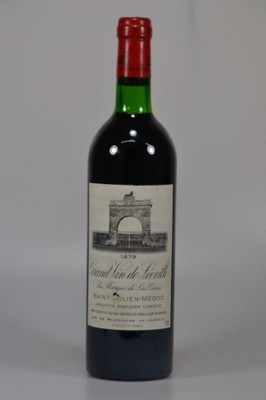 1 Flasche, 1975 Chateau Leoville-Las Cases, Grand Vin de Leoville, Saint-Julien, 730ml, Top Shoulder, unverkostet, Etikett min. besch.