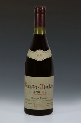 1 Flasche, 1989 Domaine Georges & Christophe Roumier, Ruchottes-Chambertin Grand Cru, Chambolle-Musigny/Cote de Nuits, 750ml, Füllniveau ca. 2 cm, ...