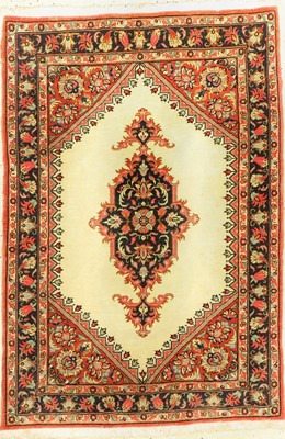 Ghom Kork, Persien, ca. 40 Jahre, Korkwolle ,ca. 115 x 80 cm, EHZ: 2(Fleckig)