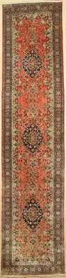 Ghom Seide, Persien, um 1960, reine Naturseide, ca. 410 x 95 cm, EHZ: 2
