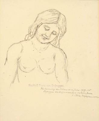 Franz von Defregger, 1835 Ederhof/Osttirol - 1921 München, Studium an der Akademie München und der Ecole des beaux-arts Paris, Mitarbeit im Atelier ...