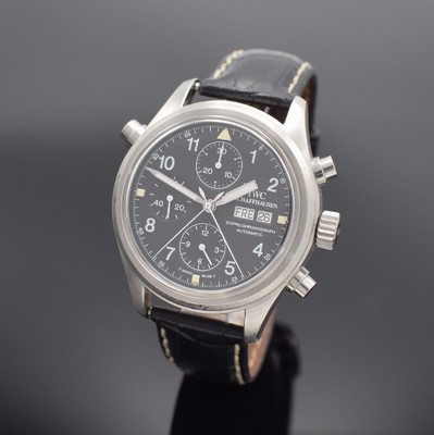 IWC Herrenarmbanduhr "Der Doppelchronograph" Referenz 3711-001, Automatik, verschr. Edelstahlgeh. m. Weicheisen Innengeh., verschr. Krone, ...
