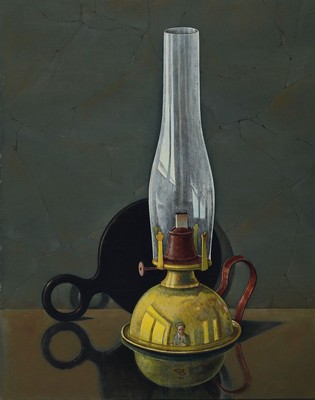 Günther Blau, 1922 Elberfeld - 2007 Marburg,, Öl/Malplatte, dat. 79, der Künstler studierte in München und Karlsruhe und lebte u. arbeitete in ...
