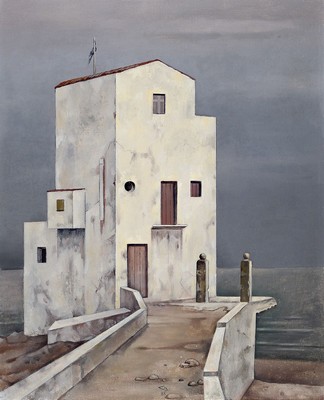 Günther Blau, 1922 Elberfeld - 2007 Marburg,, Öl/Malplatte, dat. 83, der Künstler studierte in München und Karlsruhe und lebte u. arbeitete in ...