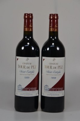 6 Flaschen 1999 Chateau Tour de Pez, Saint- Estephe, je 750ml, 13% Vol., mind. Into Neck/High Fill, unverkostet