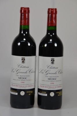 6 Flaschen 1998 Chateau Les Grands Chenes, Cru Bourgeois Medoc, je 750ml, 12,5% Vol., High Fill, unverkostet, Medaille D'Or Paris 2000