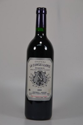 3 Flaschen 1994 Chateau La Conseillante, Pomerol, Heritiers L. Nicolas, je 750ml, 12,7%Vol., High Fill, unverkostet