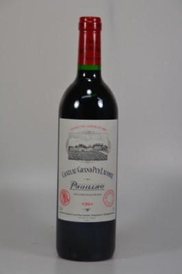3 Flaschen 1994 Chateau Grand Puy Lacoste, Pauillac, je 750ml, 12,5% Vol., High Fill, unverkostet, 90 Parker-Punkte