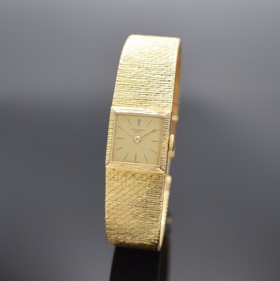 PATEK PHILIPPE Damenarmbanduhr in GG 750/000 Referenz 3285/50J, Schweiz um 1960, Handaufzug, Boden 4-fach verschr. (1x Schraube neutr. ers.), orig. ...