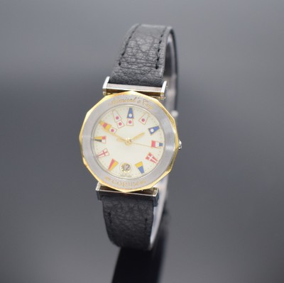 CORUM Damenarmbanduhr Admiral´s Cup Referenz 39.930.21, Schweiz um 1990, quarz, Edelstahl/Gold kombiniert inkl. orig. Lederband m. dopp. Faltschl., ...