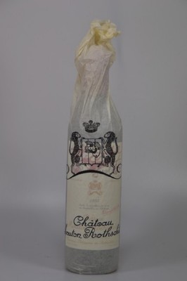 1 Flasche 1995 Chateau Mouton Rothschild, Pauillac, Grand Cru Classe, 750ml, 12,5%Vol., High Fill, unverkostet, 96 Parker-Punkte