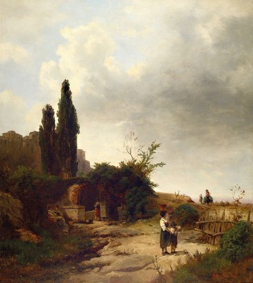 Oswald Achenbach, 1827-1905 Düsseldorf, 1835-41 Studium an der Kunstakademie Düsseldorf, Gründungsmitglied des KV "Malkasten", 1863-72 ...