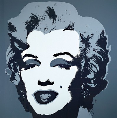 nach Andy Warhol, Siebdruck auf festem Karton, Marilyn Monroe, Hrsg. Sunday B. Morning, rückseitig mit Stempel des Hrsg und dem Zusatz "Fill in ...