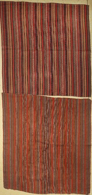 2 Lots Djajim, Persien, um 1950, Wolle auf Wolle, ca. 175 x 160 cm, EHZ: 2