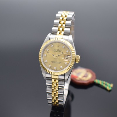 ROLEX Damenarmbanduhr Oyster Perpetual Datejust Referenz 69173, Automatik, LC 100, X-Serie, verschr. Geh. in Edelstahl & Gold komb. inkl. Jubileeband ...