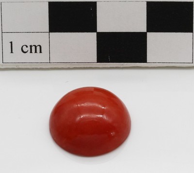 Runder Korallen-Cabochon ca. 14.80 ct, D. ca. 16.7 mm, Versand nur innerhalb der EU