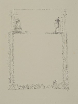 Konvolut aus 10 Original-Lithographien, Max Slevogt, 1868 Landshut - 1932 Leinsweiler, Lithographien zu Bühnenbildern zu Goethes Faust, Zweiter ...