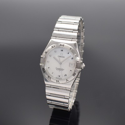 OMEGA Constellation My Choice Damenarmbanduhr, Schweiz um 2005, Automatik, Ref. 766 1241, Edelstahlgeh. inkl. Gliederband, Lünette m. röm. Zahlen, ...