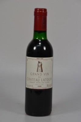 1 Fillette-Flasche, Chateau Latour, Grand Vin , Pauillac, 375ml, 12,5% Vol., Upper Mid Shoulder, unverkostet