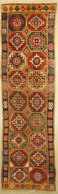 Antiker Konya, Türkei, um 1900, Wolle auf Wolle, ca. 350 x 103 cm, EHZ:(Guter Zustand)