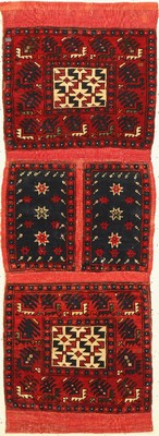 Yaghchibedir Doppelttasche, Türkei, um 1920/1930, Wolle auf Wolle, ca. 124 x 47 cm, EHZ:(Guter Zustand)