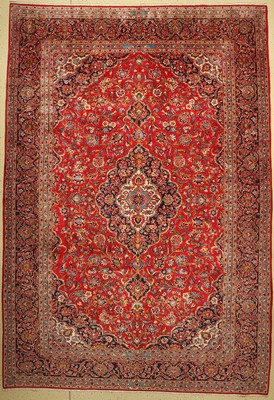 Keschan Kork fein, Persien, ca. 50 Jahre, Korkwolle, ca. 417 x 290 cm, (Sehr guter Zustand)